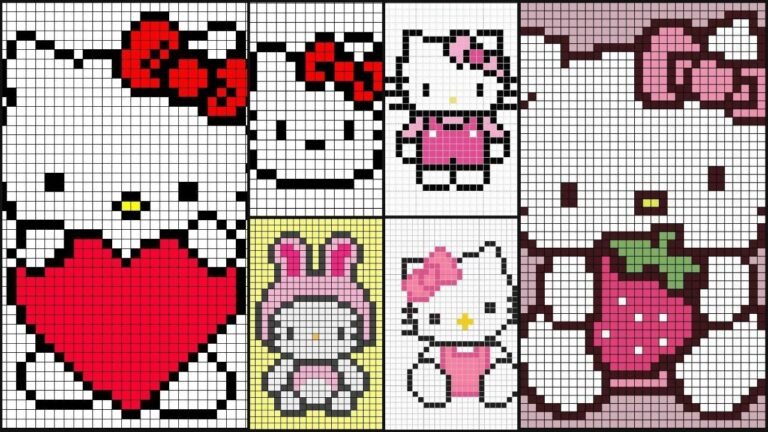 Hello Kitty Pixel Art Fotos, Imagenes Y Fondeo De Pantalla 2024