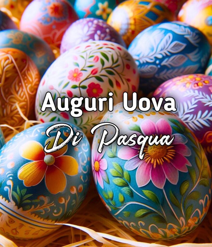 Auguri Di Pasqua Con Uova Di Pasqua