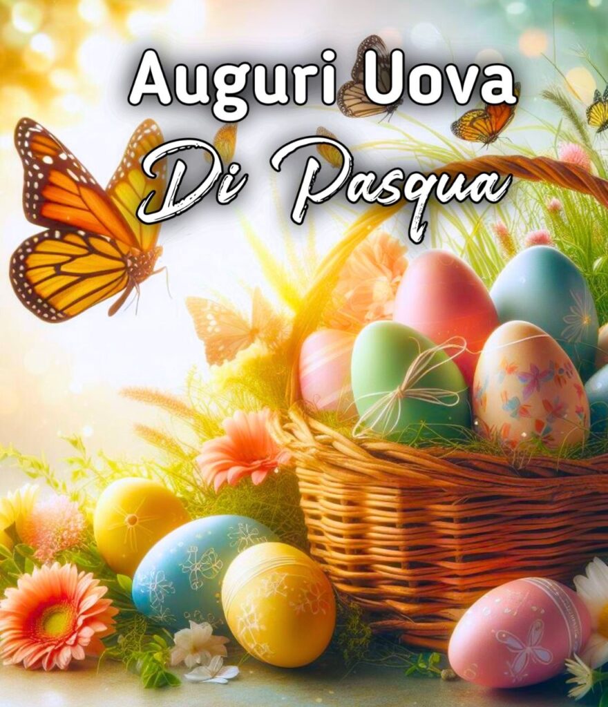 Auguri Di Pasqua Con Uovo