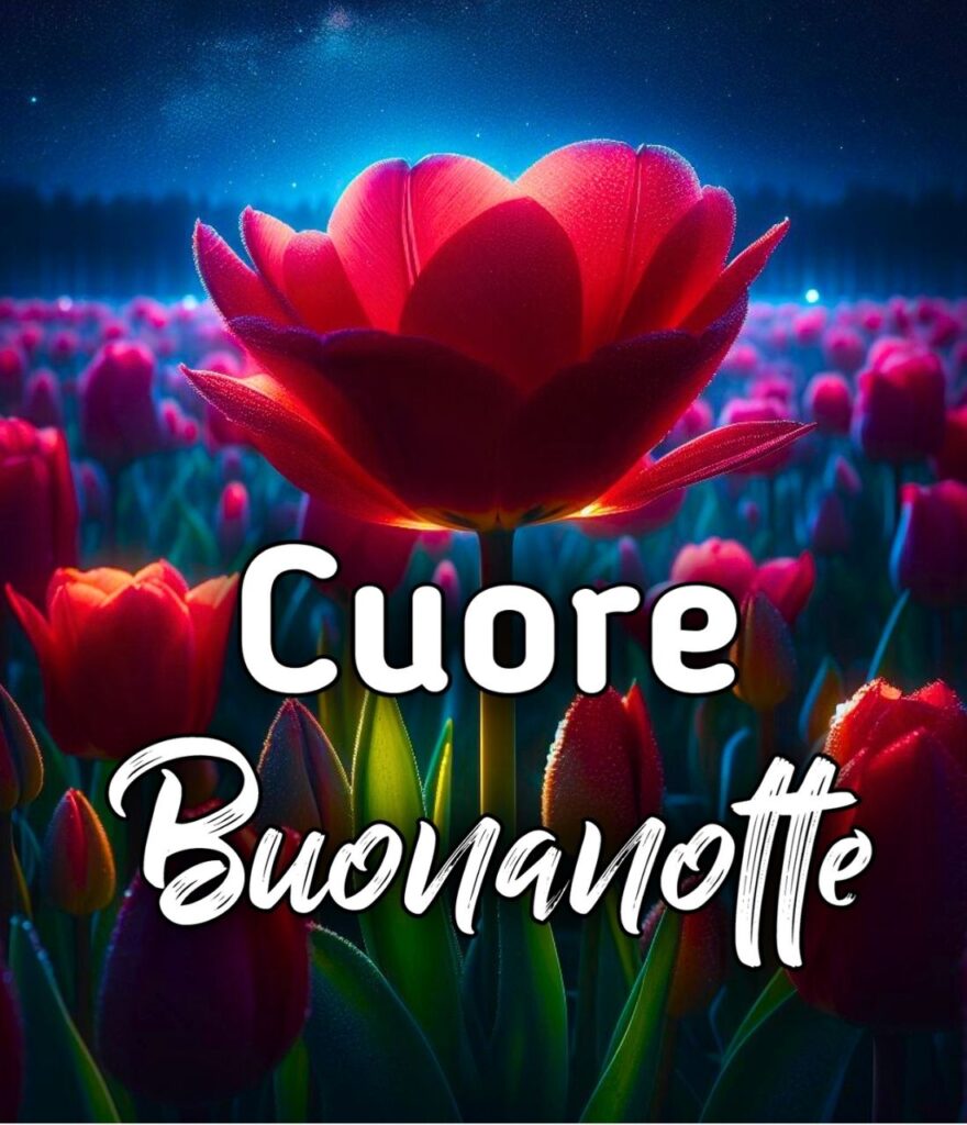 Buonanotte Con Fiori E Cuori