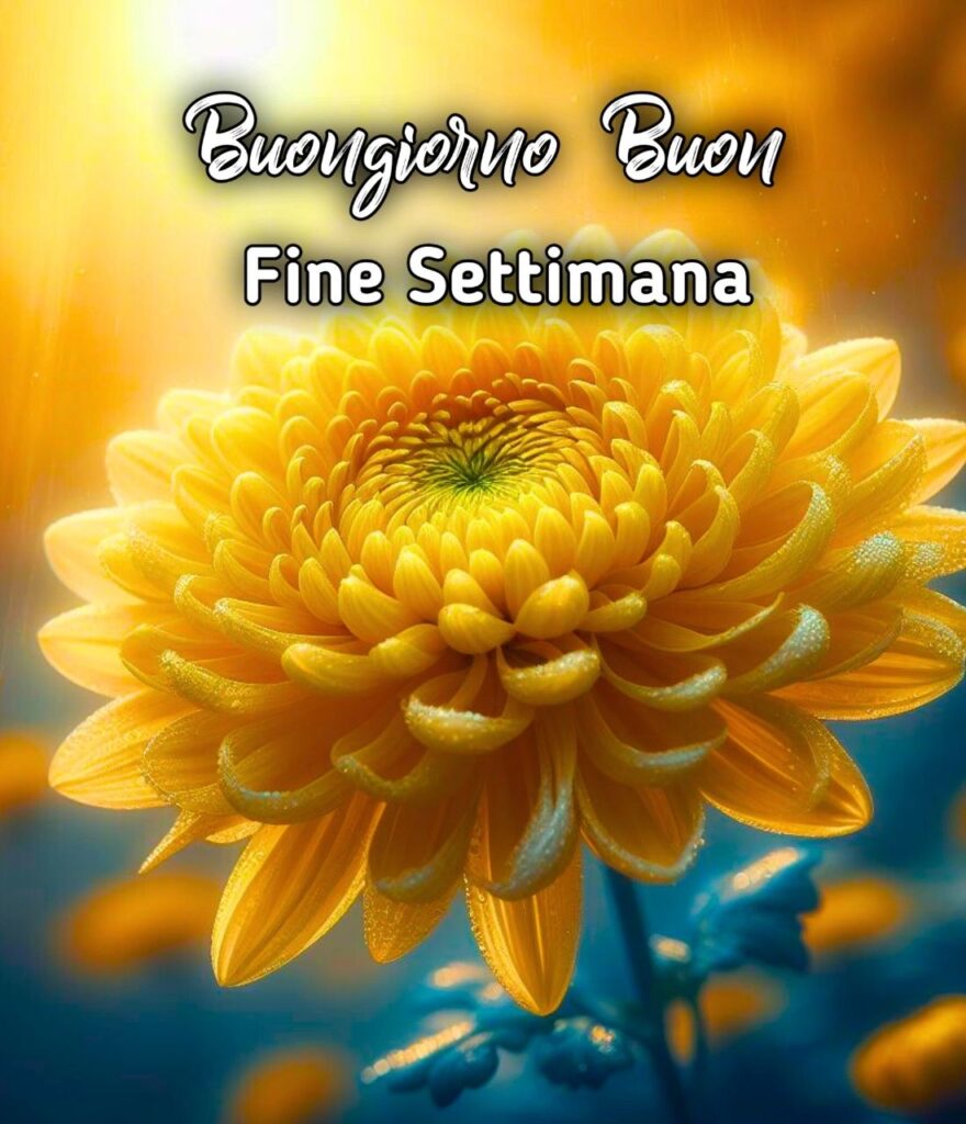 Buongiorno Buon Fine Settimana Buon Sabato