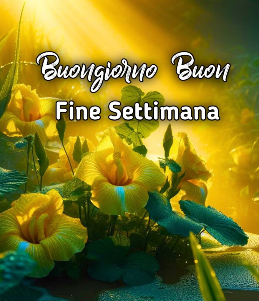 Buongiorno Buon Fine Settimana Immagini Nuove