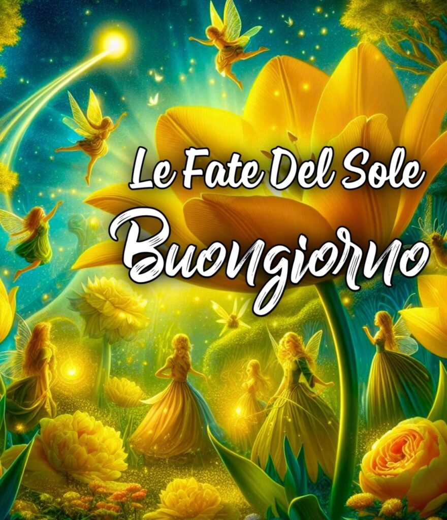 Buongiorno Buon Sabato Le Fate Del Sole