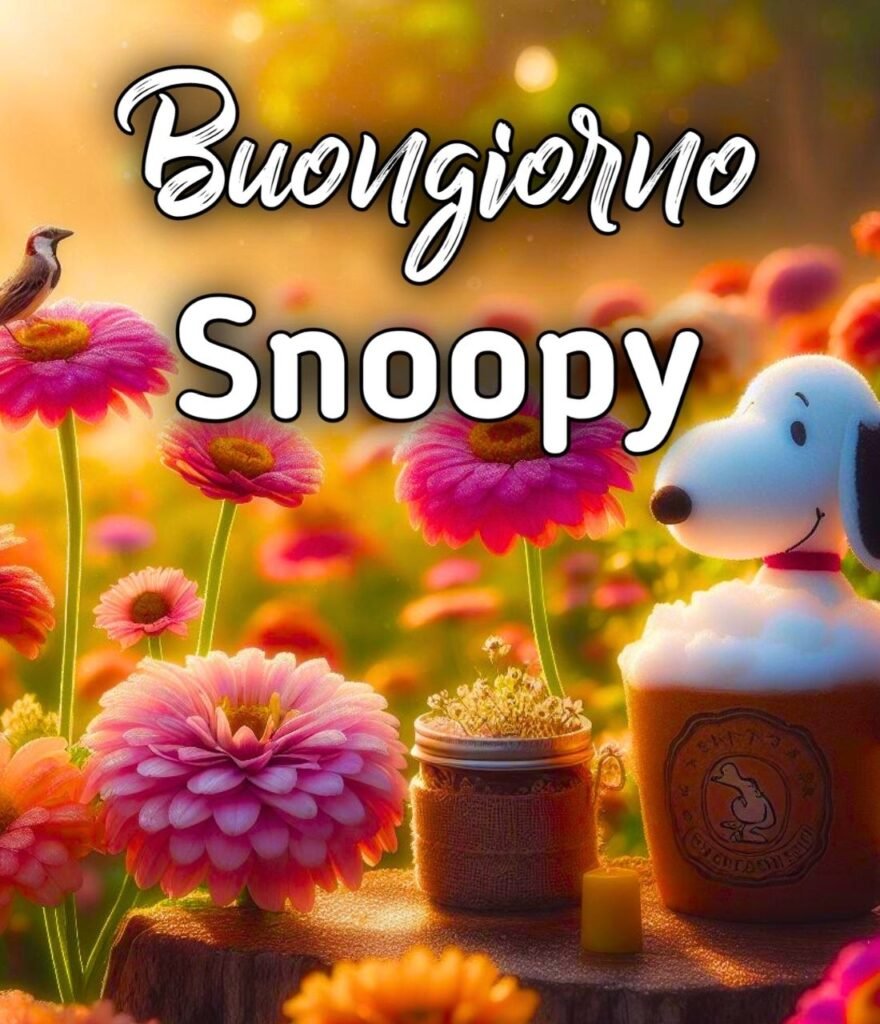 Buongiorno Con Snoopy Immagini Nuove