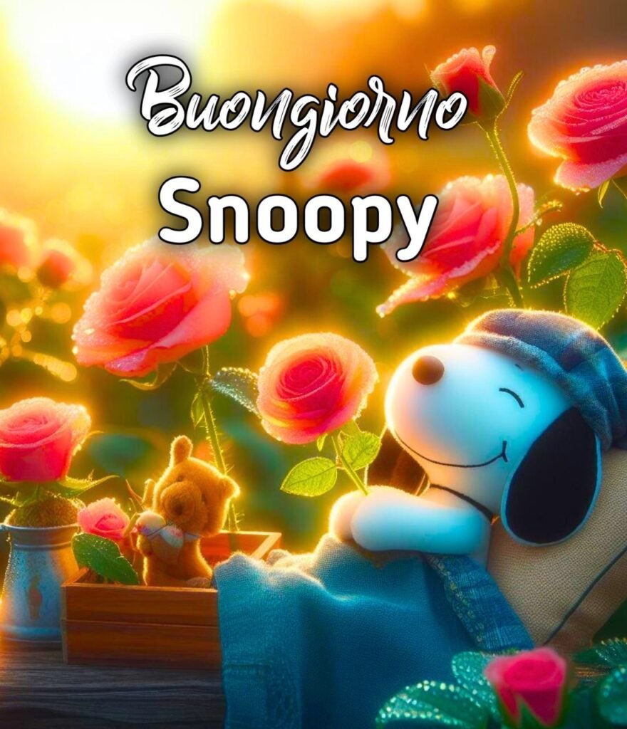 Buongiorno Divertenti Snoopy