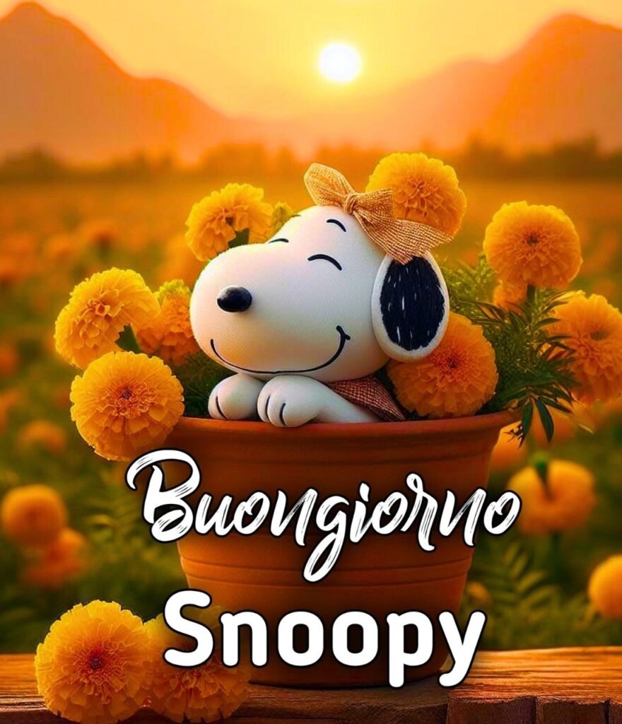 Buongiorno Immagini Snoopy