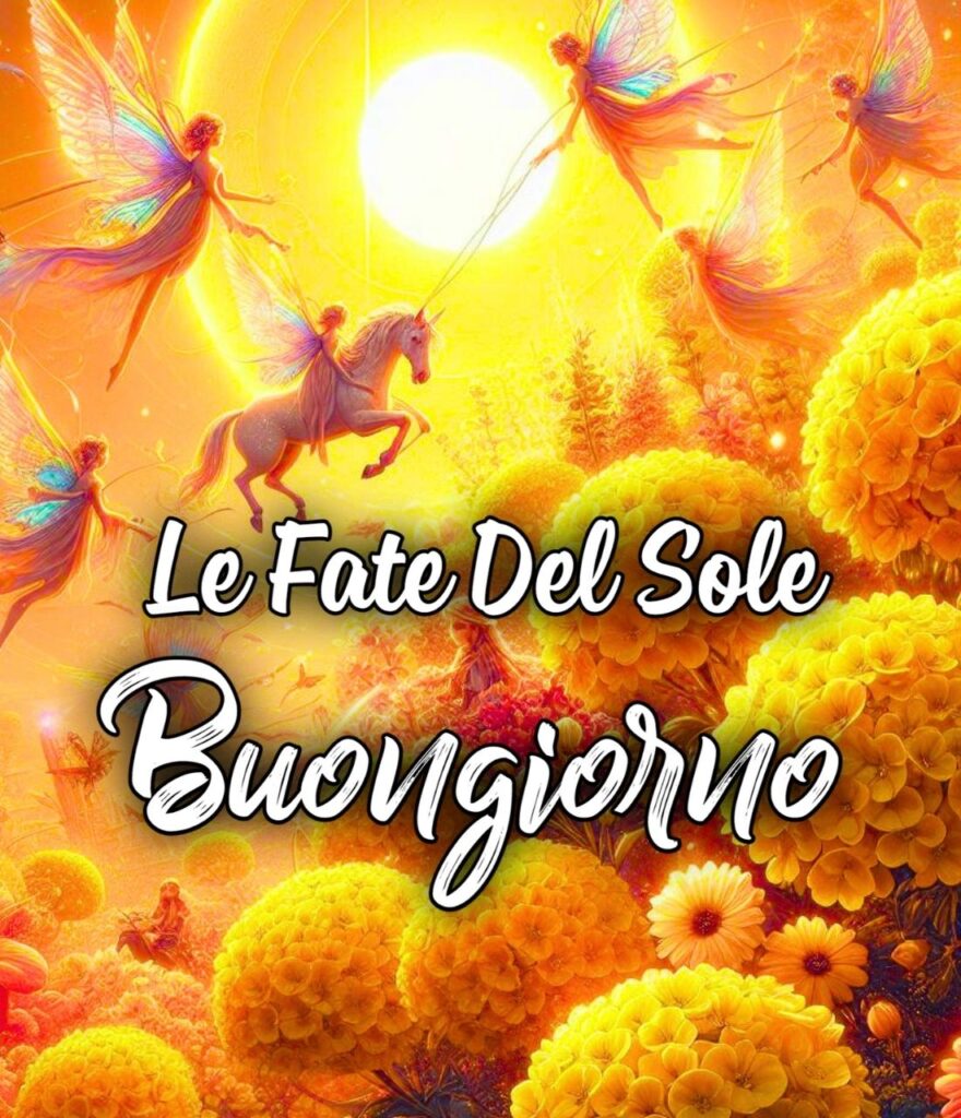 Buongiorno Le Fate Del Sole Con I Giorni Della Settimana Gif Buongiorno