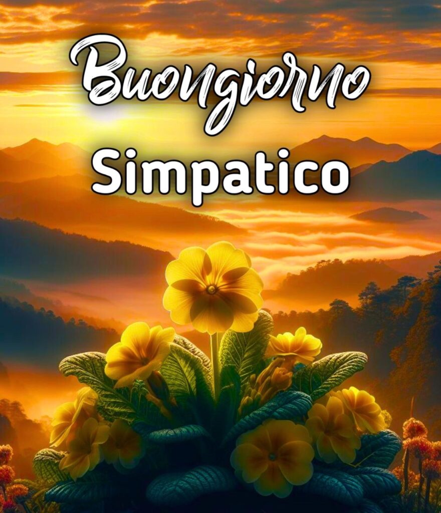 Buongiorno Lunedi Simpatico