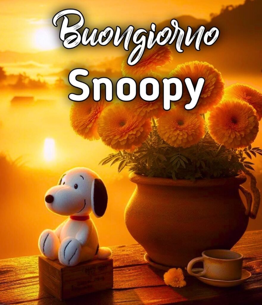 Buongiorno Mercoledì Snoopy