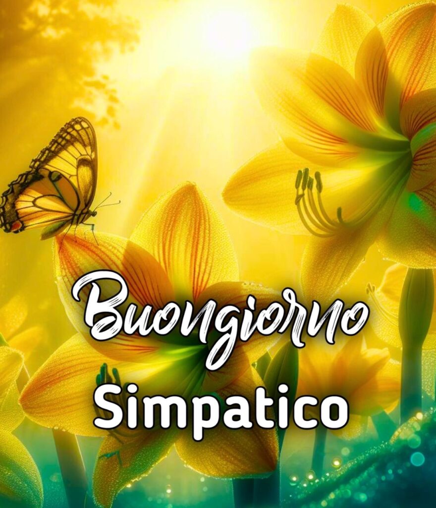 Buongiorno Sabato Simpatico