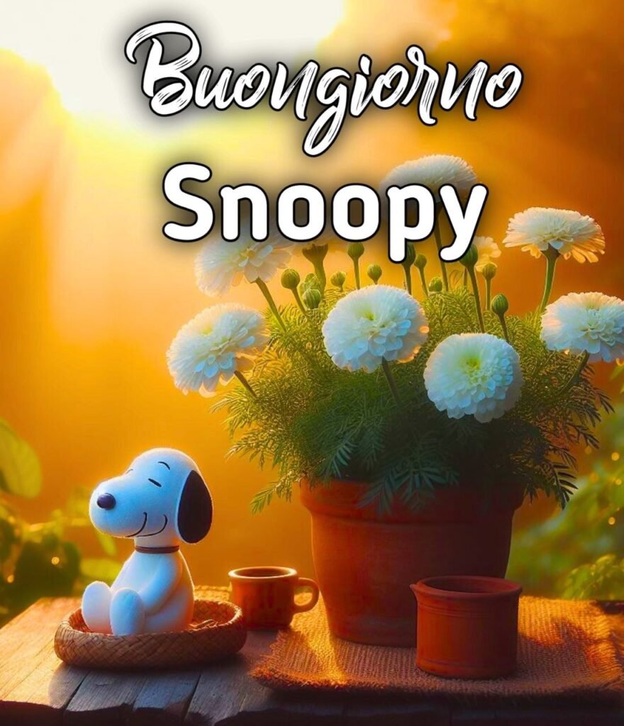 Buongiorno Snoopy Domenica