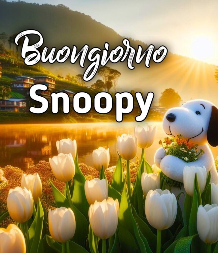 Buongiorno Snoopy Gif