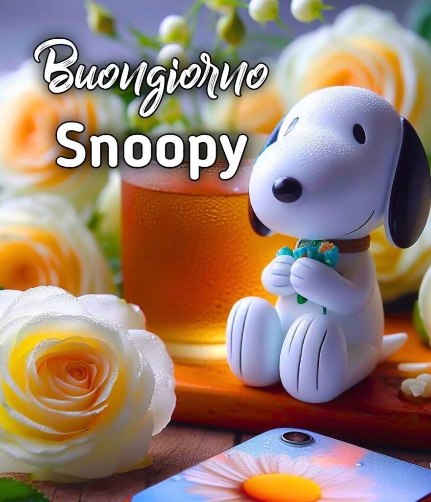 Buongiorno Snoopy Lunedì