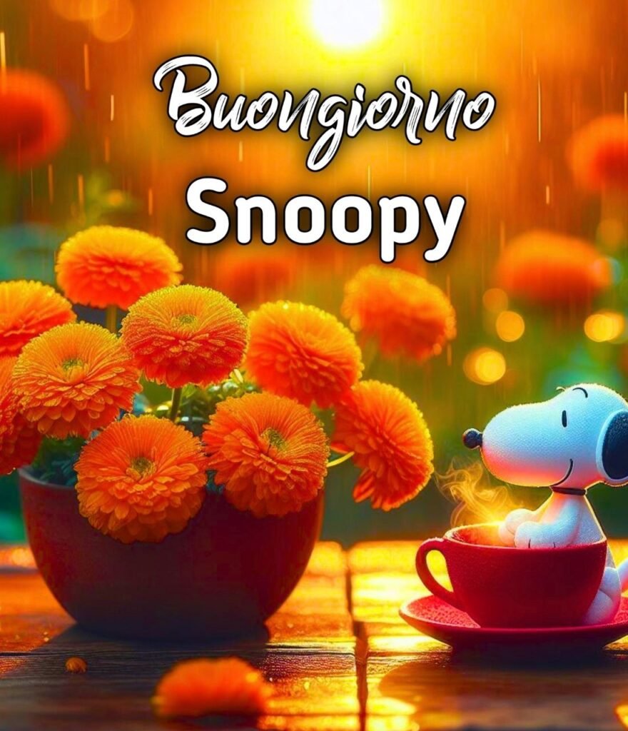 Buongiorno Snoopy Sabato