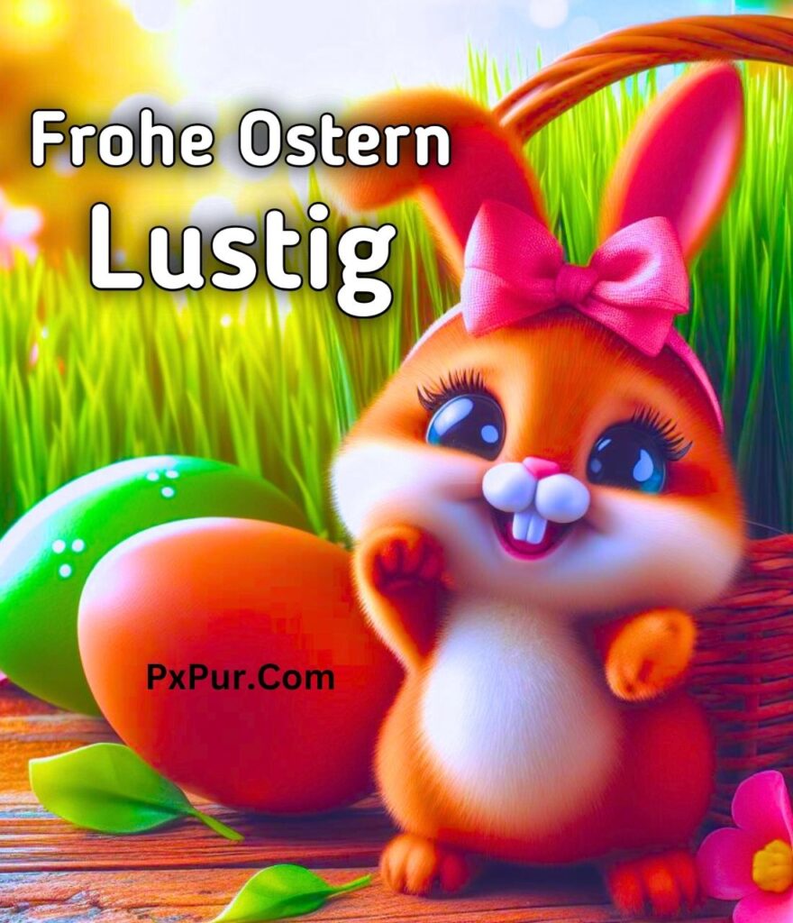 Frohe Ostern Hund Lustig