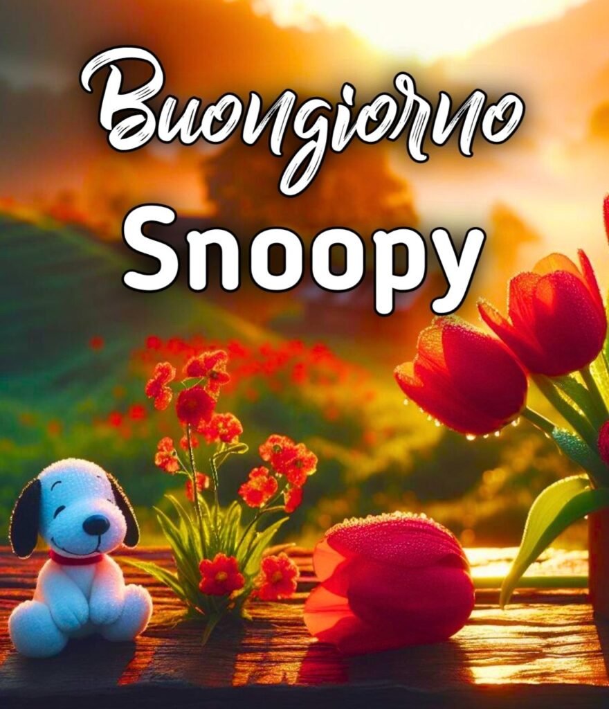 Immagini Buongiorno Snoopy