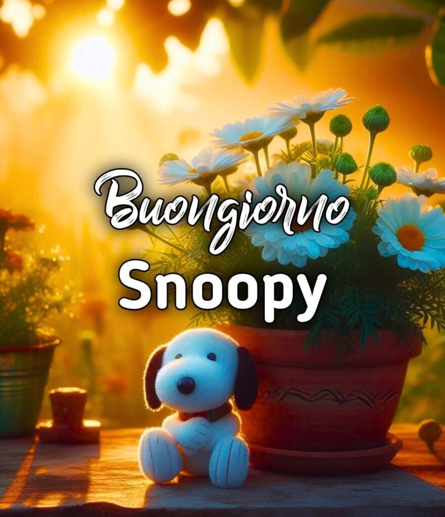 Immagini Buongiorno Snoopy Nuove