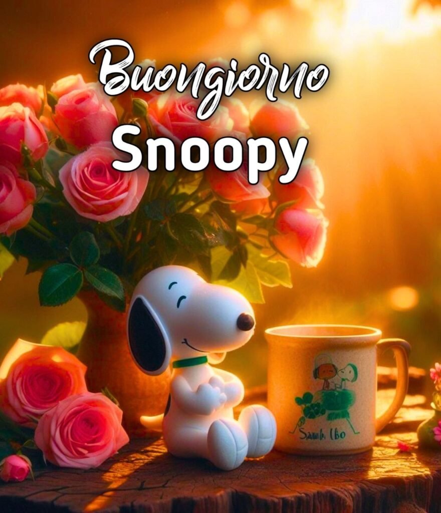 Mio Caro Diario Snoopy Buongiorno