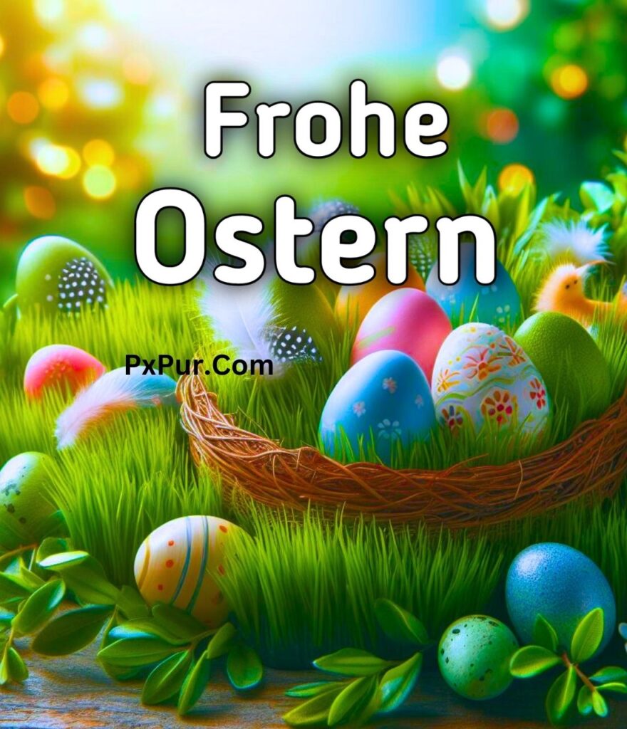 Schriftzug Frohe Ostern