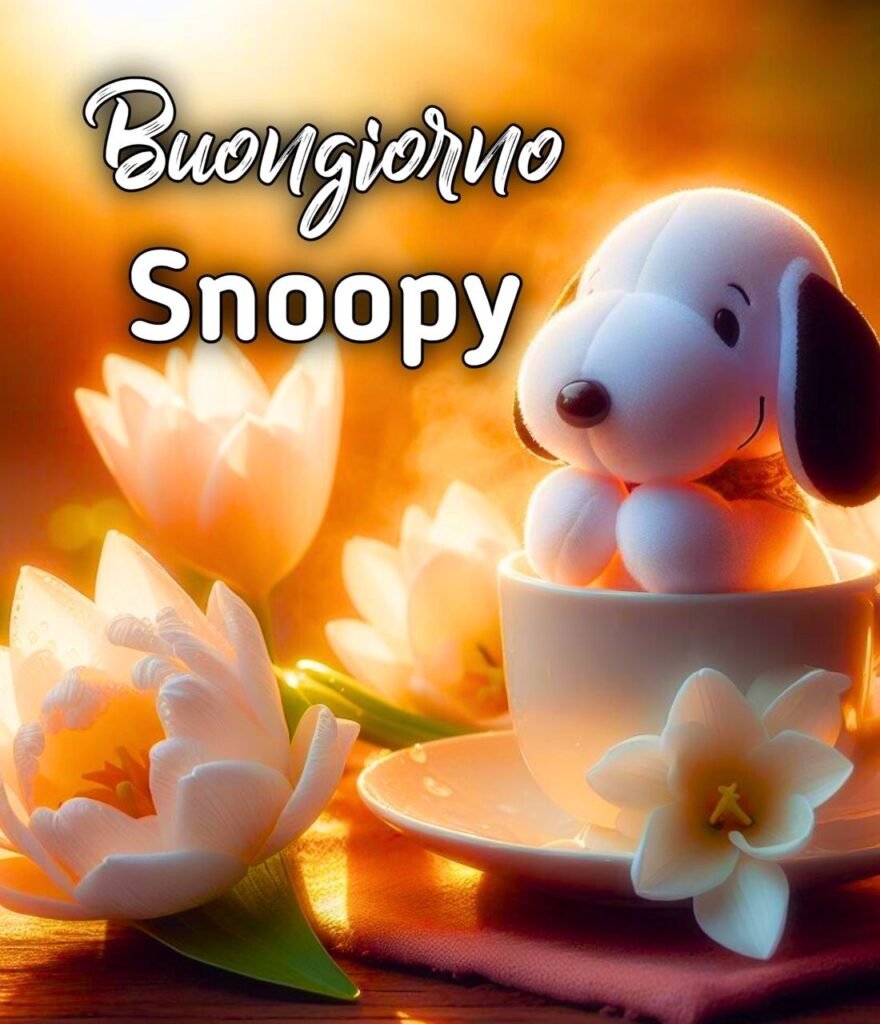 Simpatico Buongiorno Snoopy