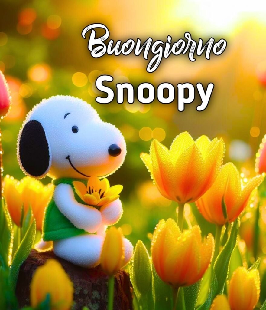 Snoopy Buongiorno Divertente