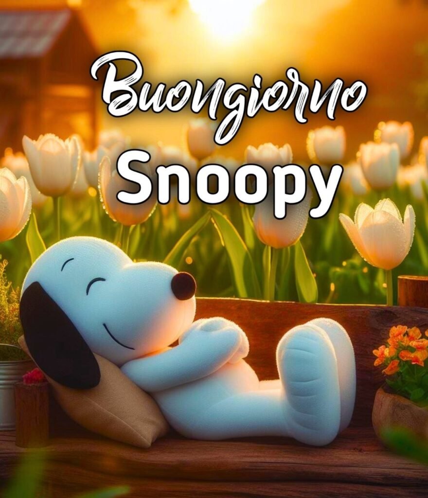 Snoopy Buongiorno Mafalda