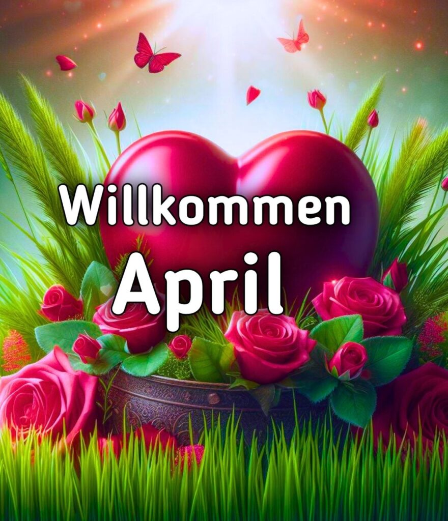 Tschüss März Willkommen April