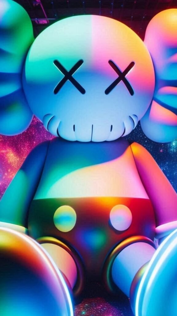 Kaws Wallpaper Purple