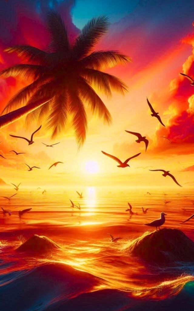 Sun Set Wallpaper