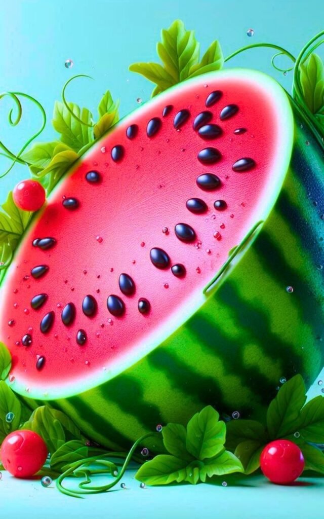 Watermelon Aesthetic Background