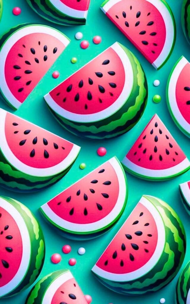 Watermelon Cartoon Wallpaper